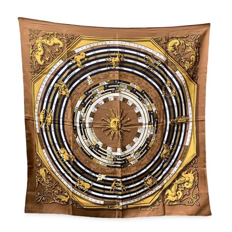 foulard hermes dies et hore|Hermès Astrologie Dies et Hore Silk Scarf .